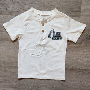 The Children's Place Boy's Casual Quarter Button Down Short Sleeve Tee Size 3T